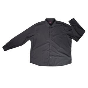 UNTUCKit Button Down Dress Shirt Mens XXXL Black Stone Long Sleeve Normcore MINT